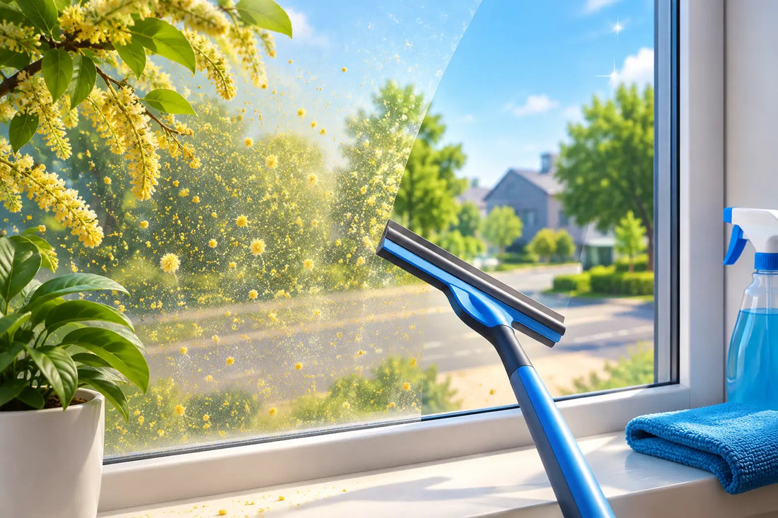 Pollen på vinduer og vejen til rene ruder